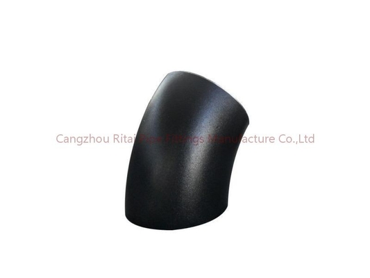 ASTM B16.9 ha saldato gli accessori per tubi BW A234 WPB, breve gomito del raggio da 45 gradi