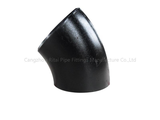 Raggio dello Sr di 90 di grado del gomito accessori per tubi breve 45 montaggio della pittura WPB del nero di grado