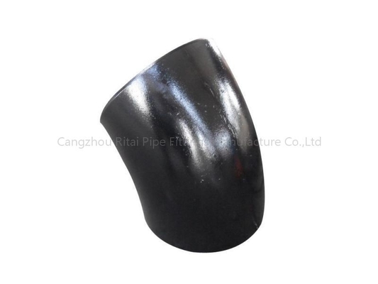 Raggio dello Sr di 90 di grado del gomito accessori per tubi breve 45 montaggio della pittura WPB del nero di grado