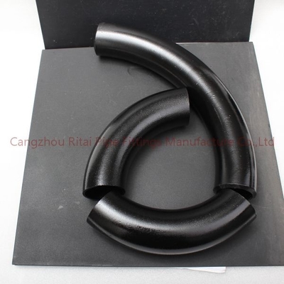 DIN2605 carbonio lungo 3D 5D delle BS EN10253 ST37.2 di BACCANO di Sch 80 del tubo della curvatura del raggio 90