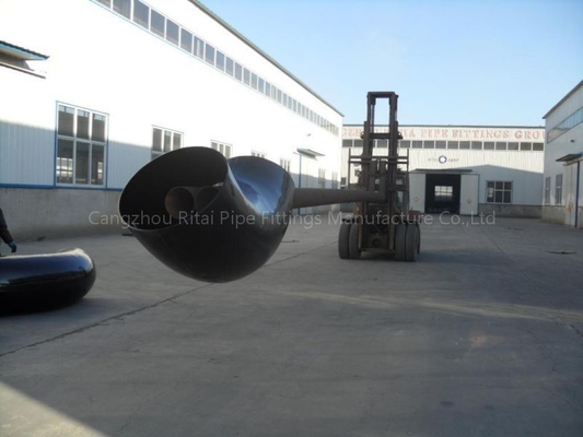 Accessori per tubi saldati d'acciaio del grande diametro del gomito JIS B2220 XXS del nero di MSS SP44 48&quot; STD