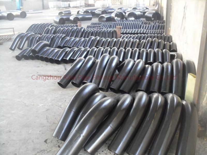 Gradi a 4 pollici SGP delle curvature di tubo di JIS BW 3D i 45 hanno flangiato per montaggio