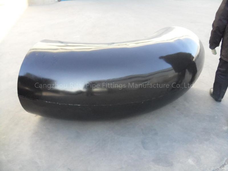 Accessori per tubi saldati d'acciaio del grande diametro del gomito JIS B2220 XXS del nero di MSS SP44 48&quot; STD